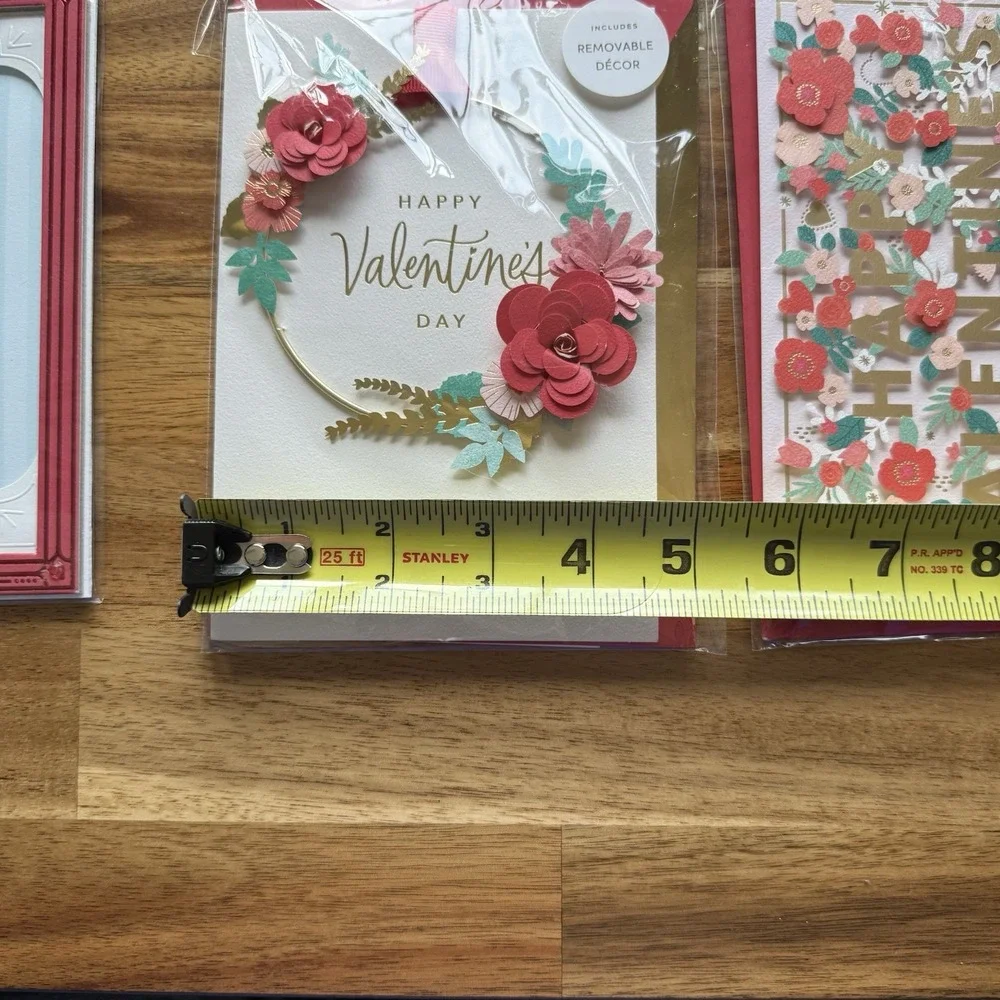 3 Hallmark Valentines Day Cards Happy Valentines Day NEW- SEE PHOTOS & READ